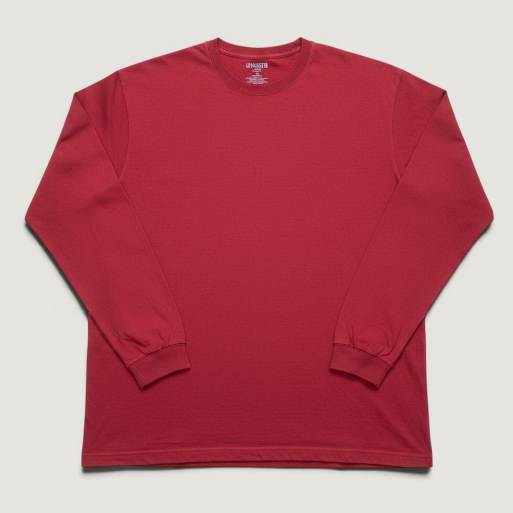 Duluth Trading Co Longtail T Mens XL‎ Red Relaxed Fit Long Sleeve Tee Shirt